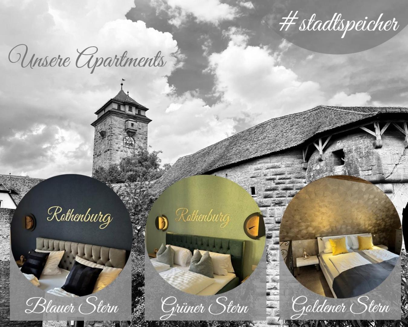#Stadtspeicher - Gruener Stern Das Apartment Mitten In Der Altstadt Rothenburg ob der Tauber Dış mekan fotoğraf